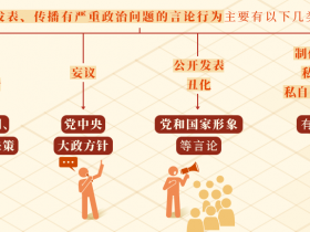 对发表、传播有严重政治问题言论的处分规定有哪些?