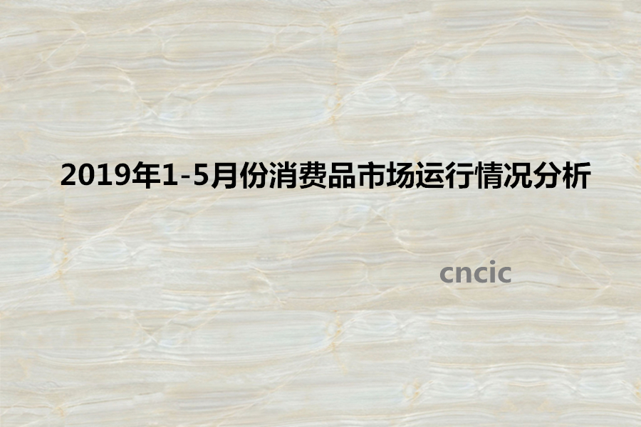 2019年1-5月份消费品市场运行情况分析