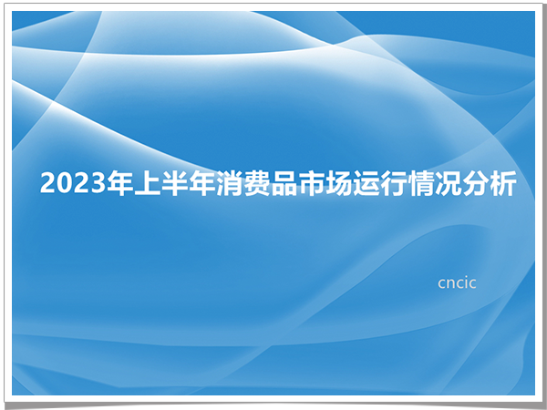 2023年上半年消费品市场运行情况分析