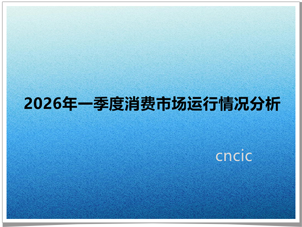 2026年一季度消费市场运行情况分析