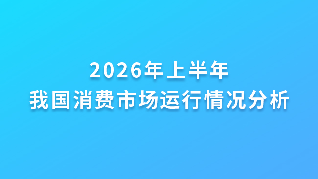 2026年上半年我国消费市场运行情况分析