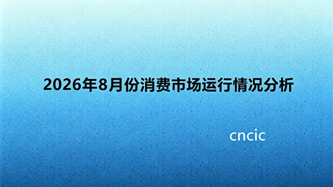 2026年8月份消费市场运行情况分析